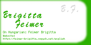 brigitta feimer business card